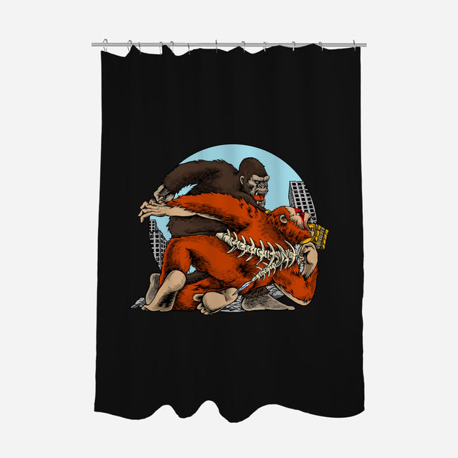 Kong Punch-None-Polyester-Shower Curtain-joerawks