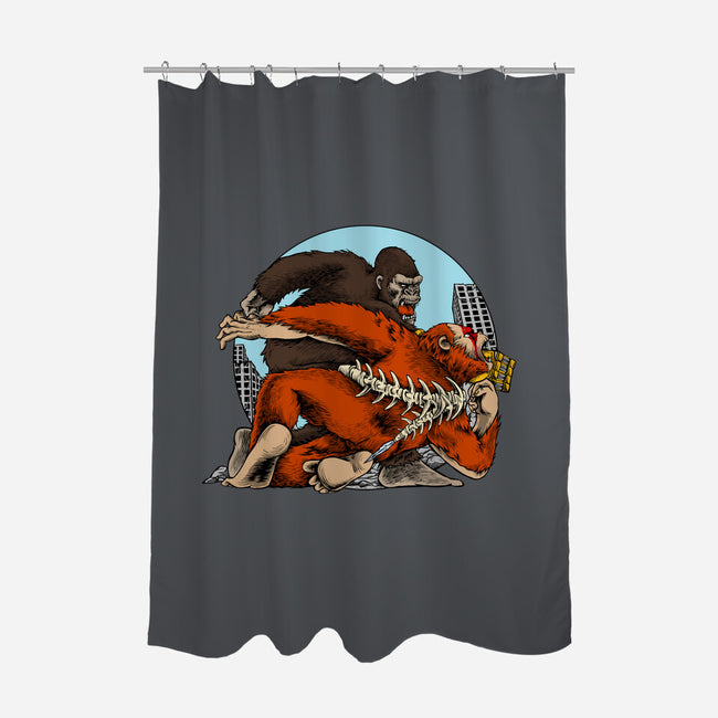 Kong Punch-None-Polyester-Shower Curtain-joerawks