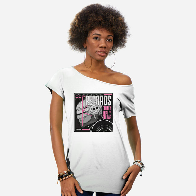 OCP Records-Womens-Off Shoulder-Tee-BadBox