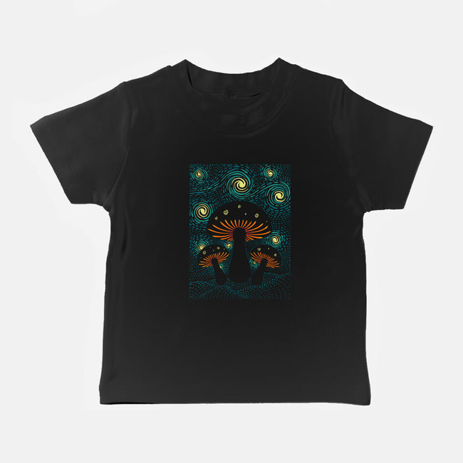 Starry Mushrooms-Baby-Basic-Tee-erion_designs