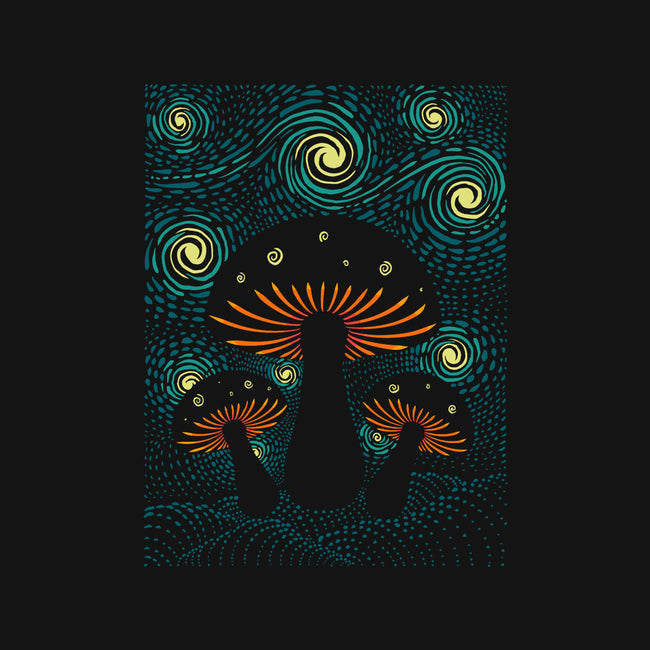 Starry Mushrooms-Womens-Fitted-Tee-erion_designs