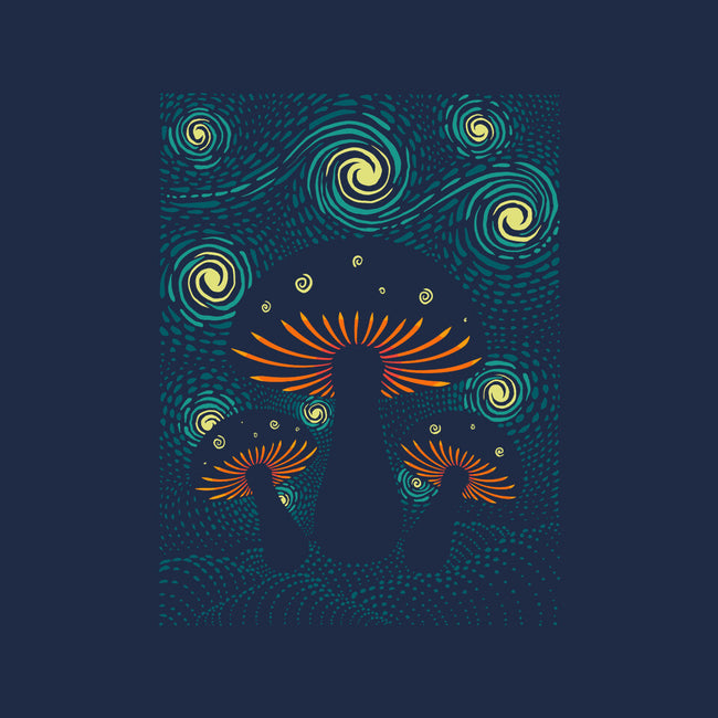 Starry Mushrooms-None-Beach-Towel-erion_designs