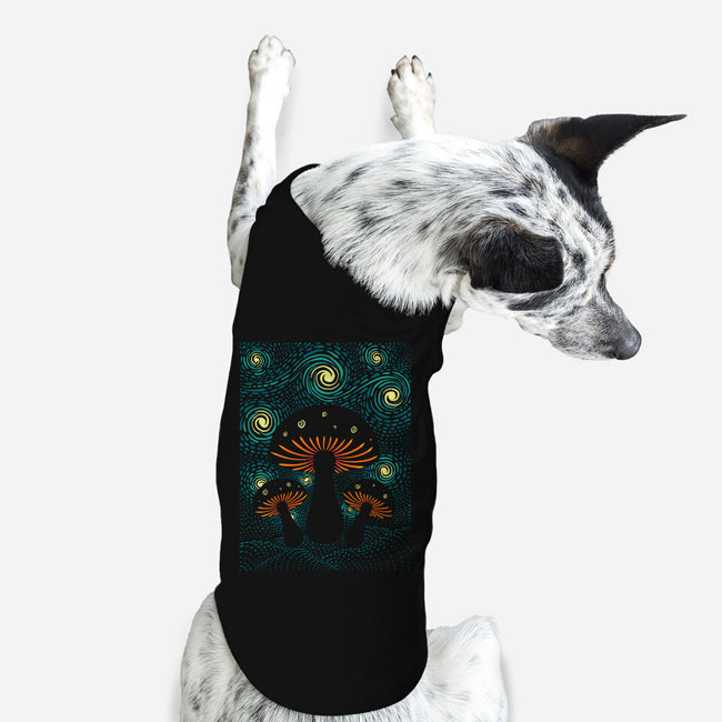 Starry Mushrooms-Dog-Basic-Pet Tank-erion_designs