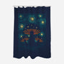 Starry Mushrooms-None-Polyester-Shower Curtain-erion_designs