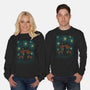 Starry Mushrooms-Unisex-Crew Neck-Sweatshirt-erion_designs
