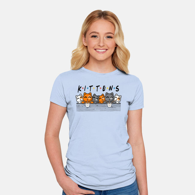 Kittens-Womens-Fitted-Tee-erion_designs
