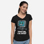 AI Artist-Womens-V-Neck-Tee-zascanauta