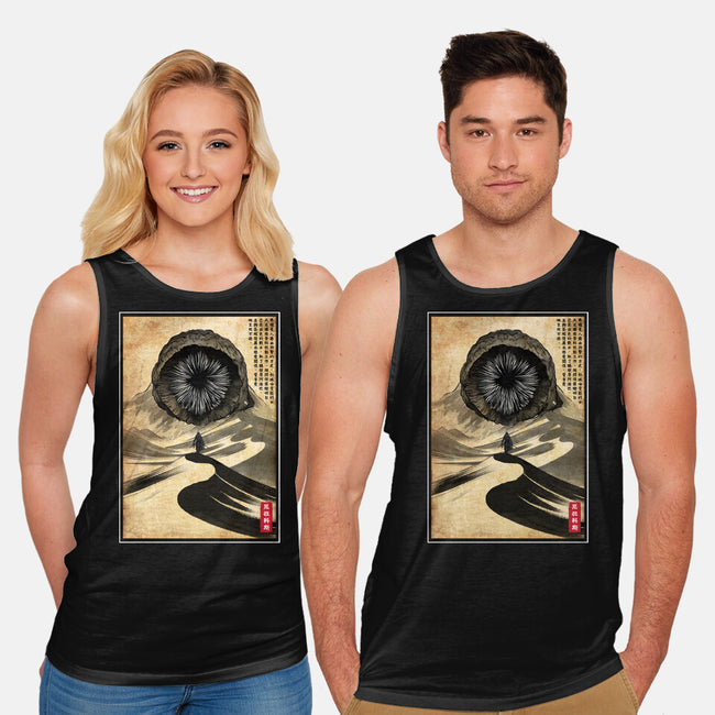 Dune Woodblock-Unisex-Basic-Tank-DrMonekers