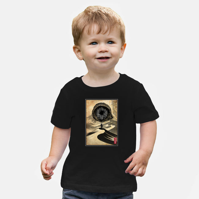 Dune Woodblock-Baby-Basic-Tee-DrMonekers