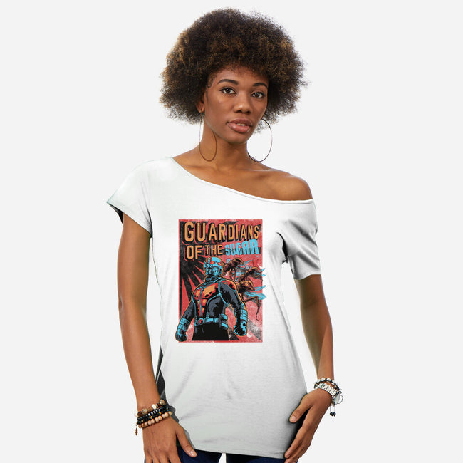 Guardians Of The Sugar-Womens-Off Shoulder-Tee-Gleydson Barboza