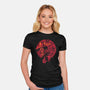 Dark Smile-Womens-Fitted-Tee-Gleydson Barboza