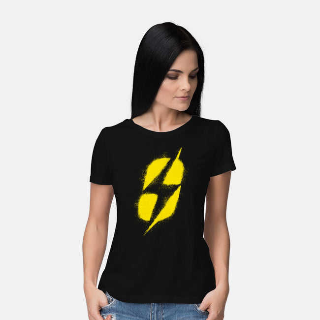 Ground Zero Fallout-Womens-Basic-Tee-rocketman_art