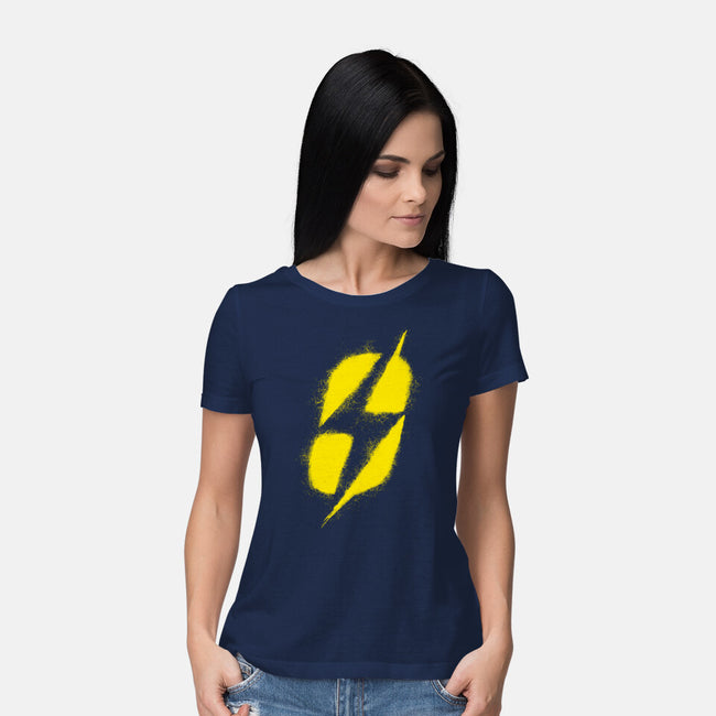 Ground Zero Fallout-Womens-Basic-Tee-rocketman_art