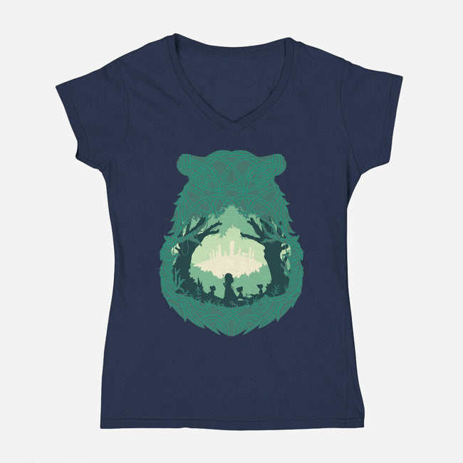 Merida’s Fate-Womens-V-Neck-Tee-RamenBoy