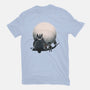 Neighbor's Moon-Womens-Fitted-Tee-rmatix