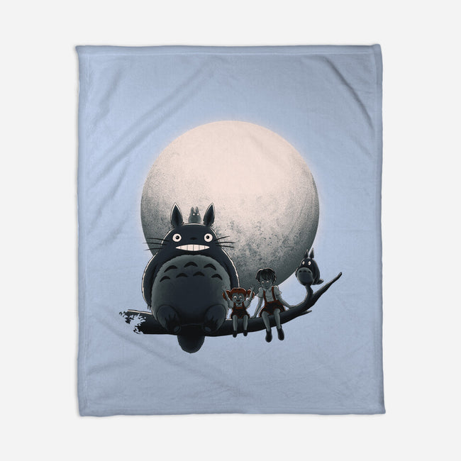 Neighbor's Moon-None-Fleece-Blanket-rmatix