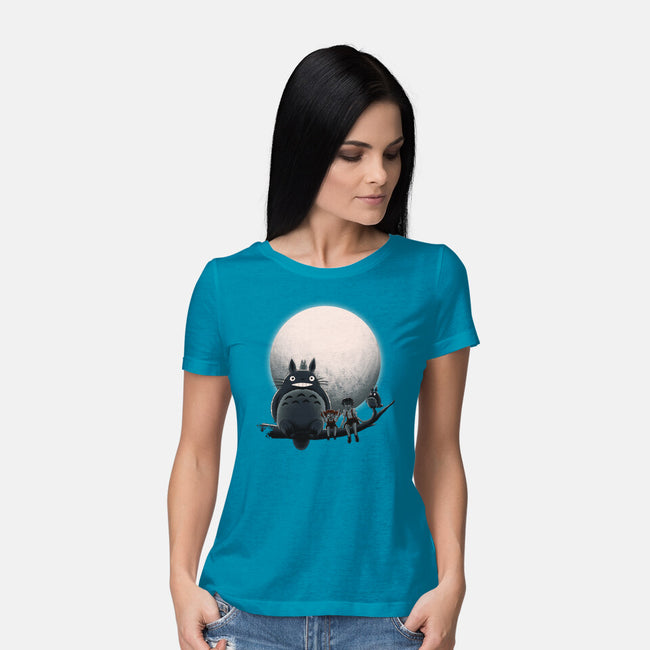 Neighbor's Moon-Womens-Basic-Tee-rmatix