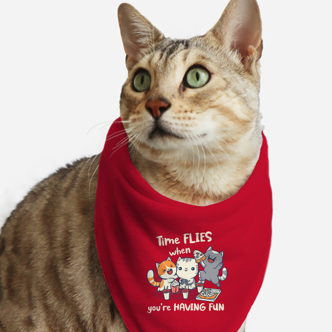 Time Flies-Cat-Bandana-Pet Collar-Freecheese