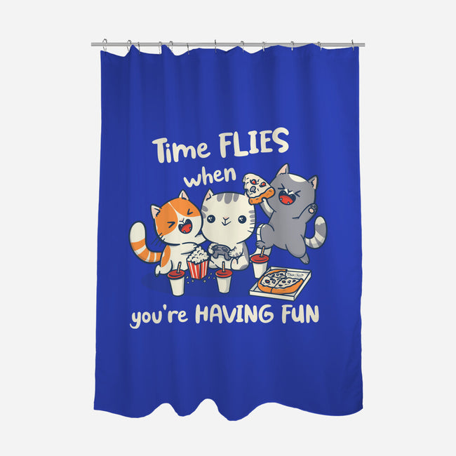Time Flies-None-Polyester-Shower Curtain-Freecheese