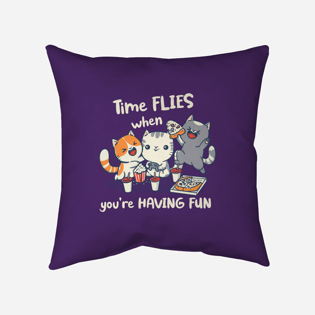 Time Flies-None-Non-Removable Cover w Insert-Throw Pillow-Freecheese