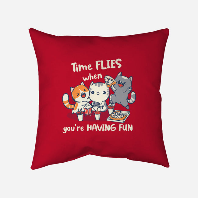 Time Flies-None-Non-Removable Cover w Insert-Throw Pillow-Freecheese