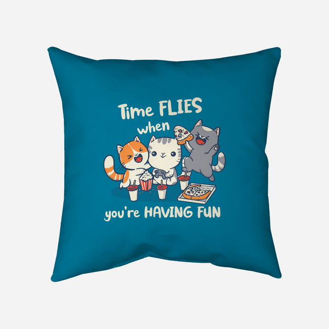 Time Flies-None-Non-Removable Cover w Insert-Throw Pillow-Freecheese