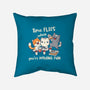 Time Flies-None-Non-Removable Cover w Insert-Throw Pillow-Freecheese