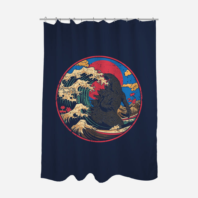 God Of Kanagawa Wave-None-Polyester-Shower Curtain-turborat14