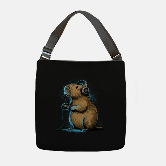 Capy-Gamer-None-Adjustable Tote-Bag-GoshWow