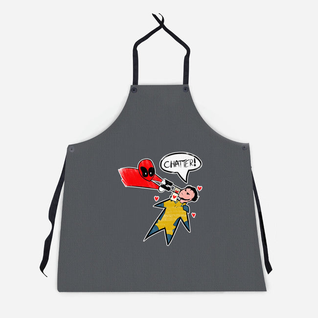 The Chatty Mercenary-Unisex-Kitchen-Apron-AqueleJutsu