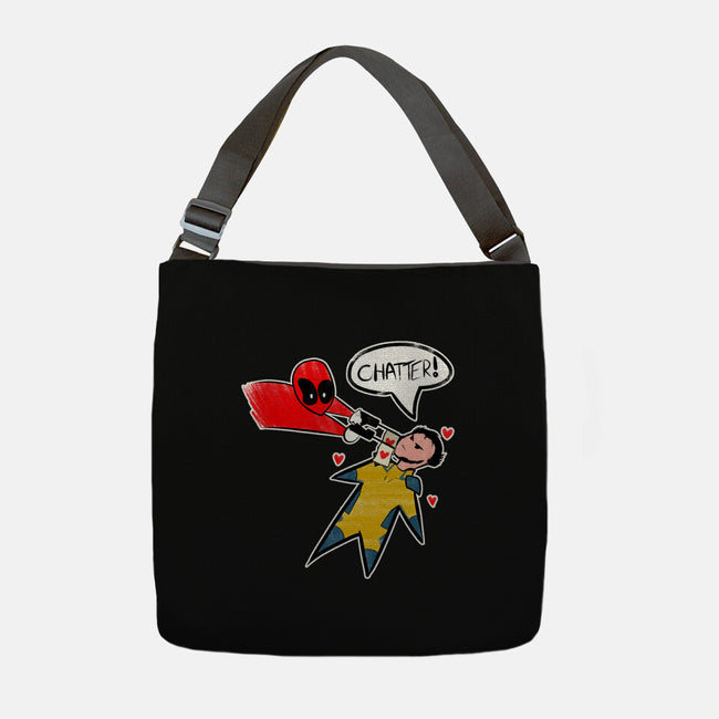 The Chatty Mercenary-None-Adjustable Tote-Bag-AqueleJutsu