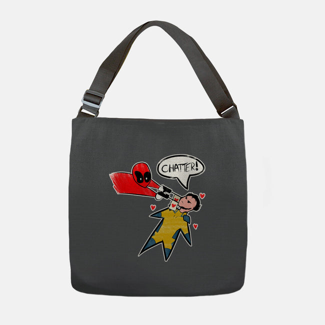 The Chatty Mercenary-None-Adjustable Tote-Bag-AqueleJutsu