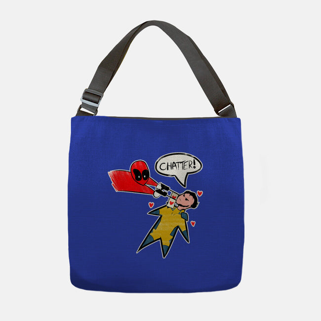 The Chatty Mercenary-None-Adjustable Tote-Bag-AqueleJutsu