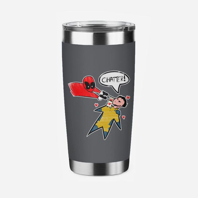 The Chatty Mercenary-None-Stainless Steel Tumbler-Drinkware-AqueleJutsu