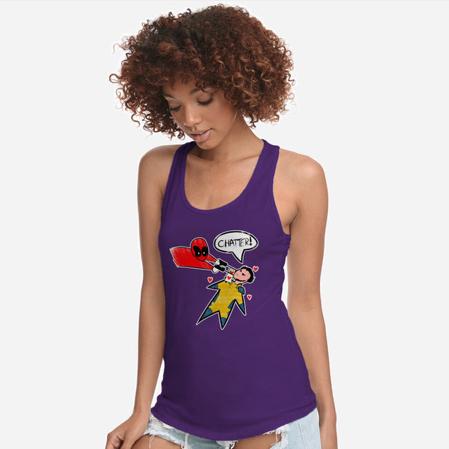 The Chatty Mercenary-Womens-Racerback-Tank-AqueleJutsu