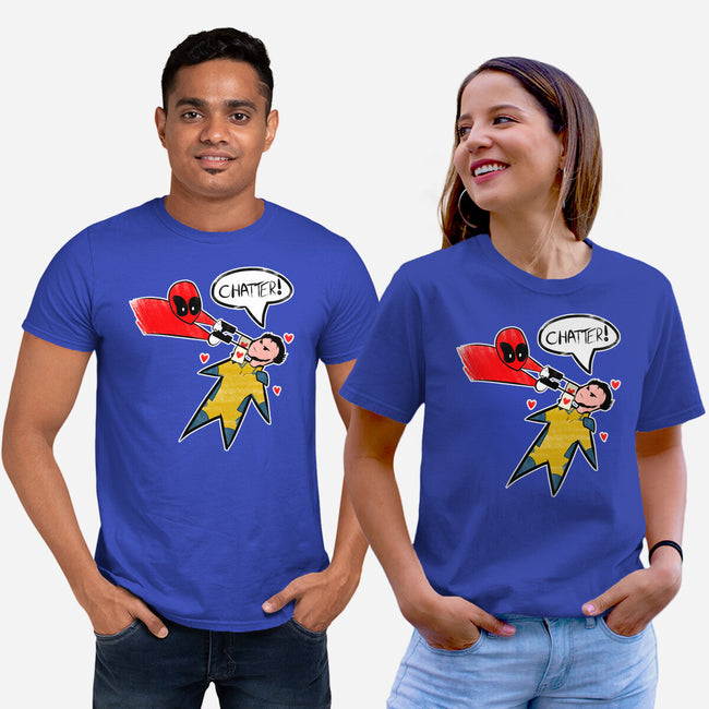 The Chatty Mercenary-Unisex-Basic-Tee-AqueleJutsu