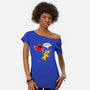 The Chatty Mercenary-Womens-Off Shoulder-Tee-AqueleJutsu