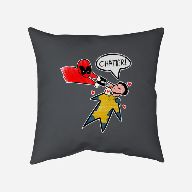 The Chatty Mercenary-None-Removable Cover-Throw Pillow-AqueleJutsu