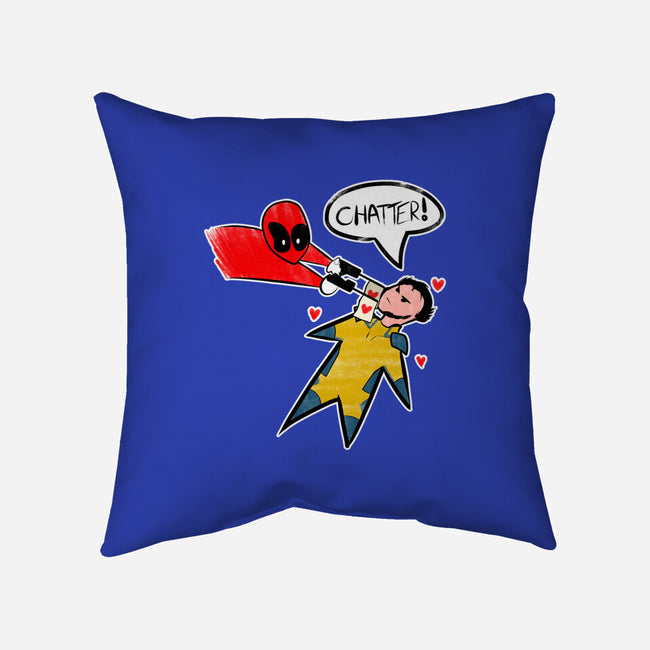 The Chatty Mercenary-None-Removable Cover-Throw Pillow-AqueleJutsu