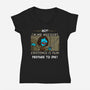 Vengeful Purpose-Womens-V-Neck-Tee-Raffiti