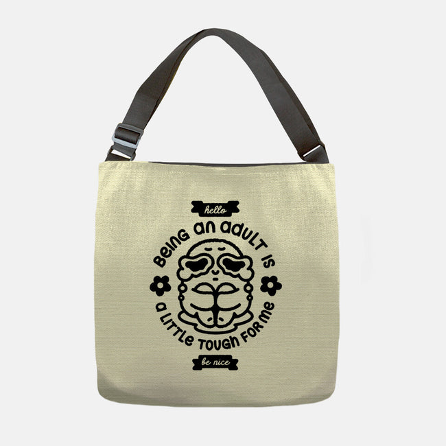 Being An Adult-None-Adjustable Tote-Bag-demonigote