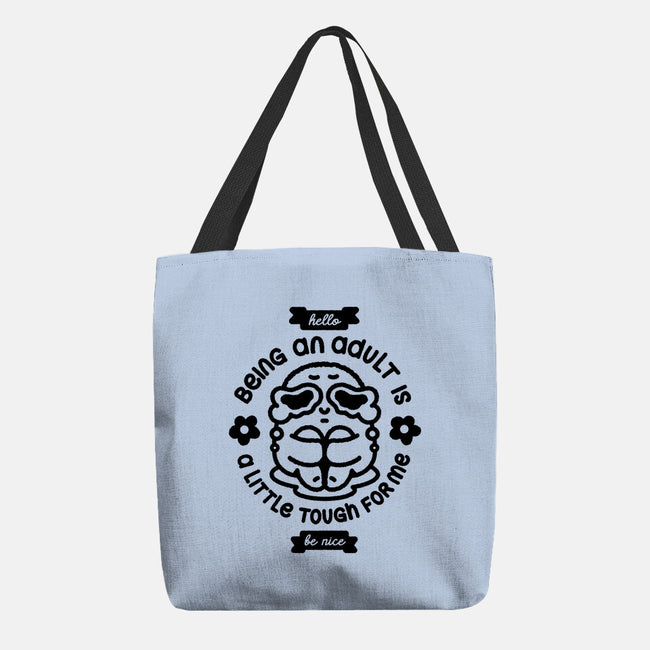 Being An Adult-None-Basic Tote-Bag-demonigote