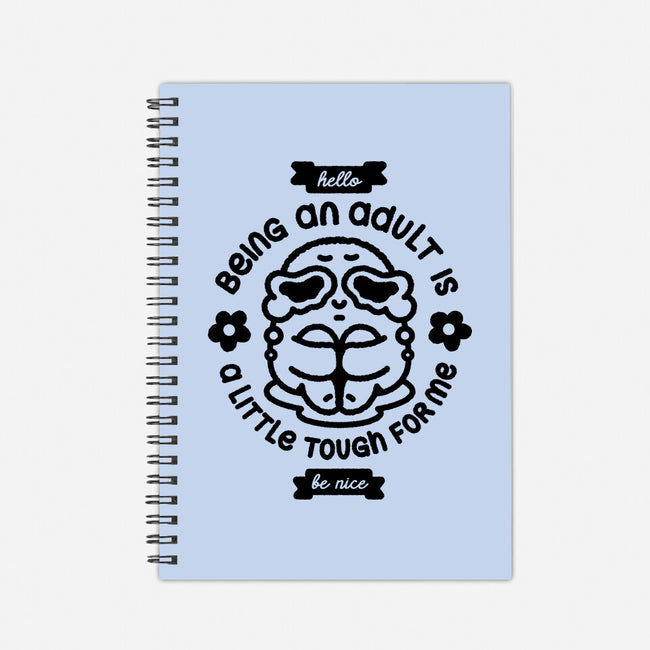 Being An Adult-None-Dot Grid-Notebook-demonigote