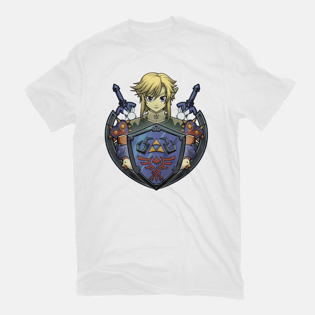 Hylian's Shield-Womens-Basic-Tee-Astrobot Invention