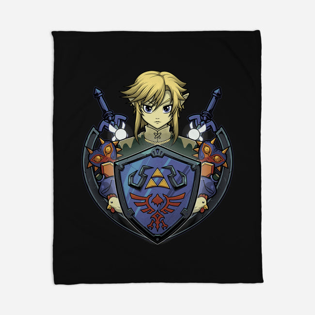 Hylian's Shield-None-Fleece-Blanket-Astrobot Invention