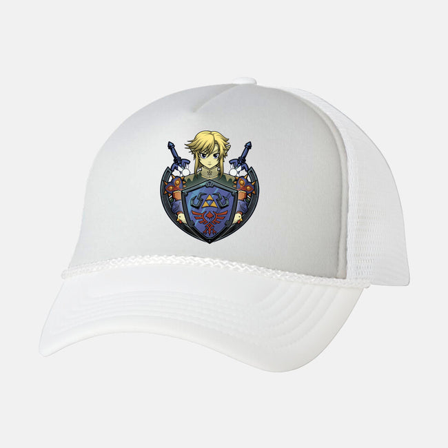 Hylian's Shield-Unisex-Trucker-Hat-Astrobot Invention