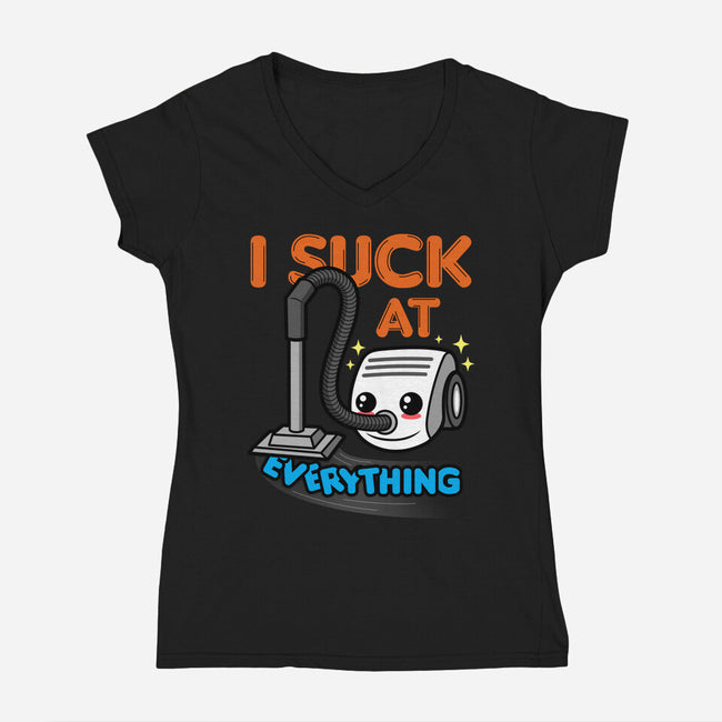 I Suck At Everything-Womens-V-Neck-Tee-Boggs Nicolas