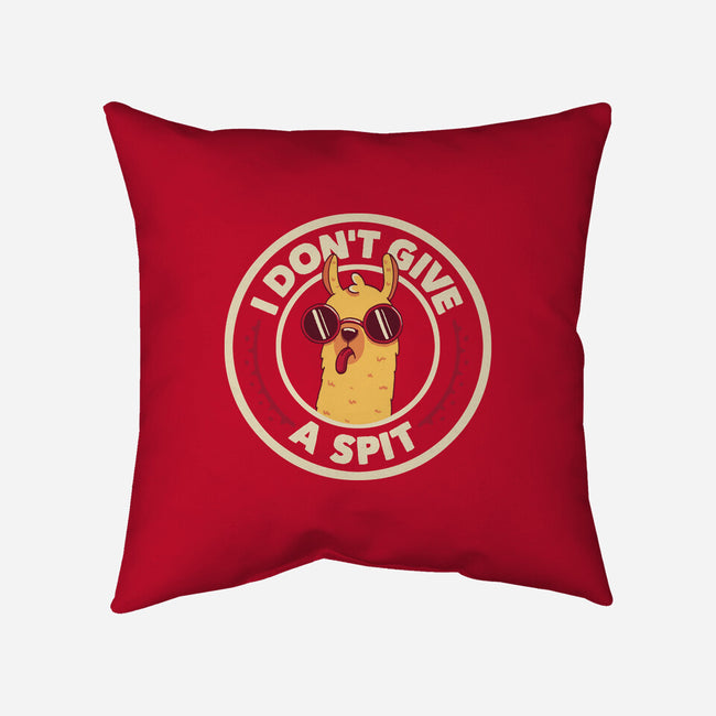 I Don't Give A Spit-None-Non-Removable Cover w Insert-Throw Pillow-tobefonseca