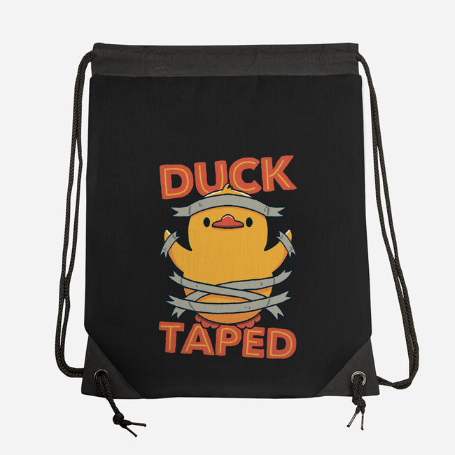 Duck Taped-None-Drawstring-Bag-tobefonseca