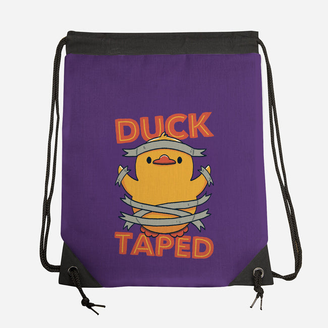 Duck Taped-None-Drawstring-Bag-tobefonseca